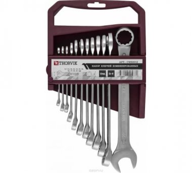 Фотография товара 'Thorvik CWS0012 Набор ключей гаечных комбинированных 6-22 мм'