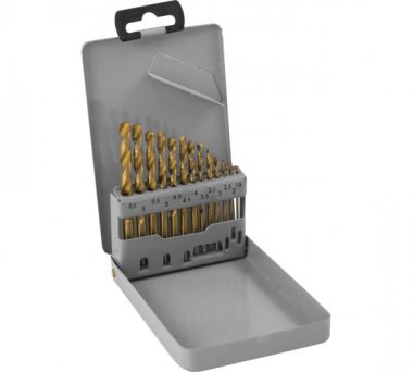 Фотография товара 'Thorvik TDBS13 Набор спиральных сверл по металлу HSS TiN d1.5-6.5 мм'