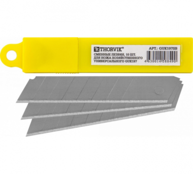 Фотография товара 'Thorvik GUK197SB Сменные лезвия для ножа хозяйственного универсального'