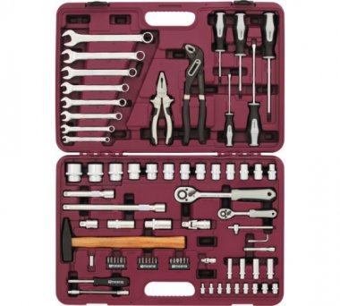 Фотография товара 'Thorvik UTS0077MP Набор инструмента универсальный 1/4", 1/2"DR'