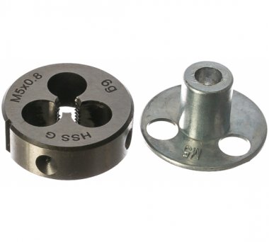 Фотография товара 'Thorvik MDG508 Плашка D-DRIVE круглая ручная М5х0.8, HSS, Ф25х9 мм'