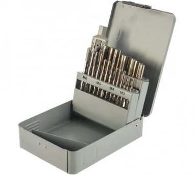 Фотография товара 'Thorvik MTS22 Набор метчиков T-COMBO трехпроходных М3-М12, HSS-G'