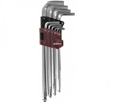 Фотография товара 'Thorvik HKLB10S Набор ключей торцевых шестигранных удлиненных с шаром'