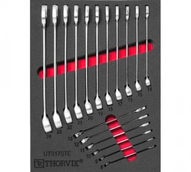 Фотография товара 'Thorvik UTS17STE Набор ключей комбинированных 280х375 мм'