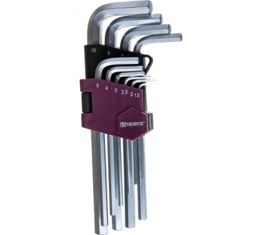 Фотография товара 'Thorvik HK10S Набор ключей торцевых шестигранных, H1.5-H10'