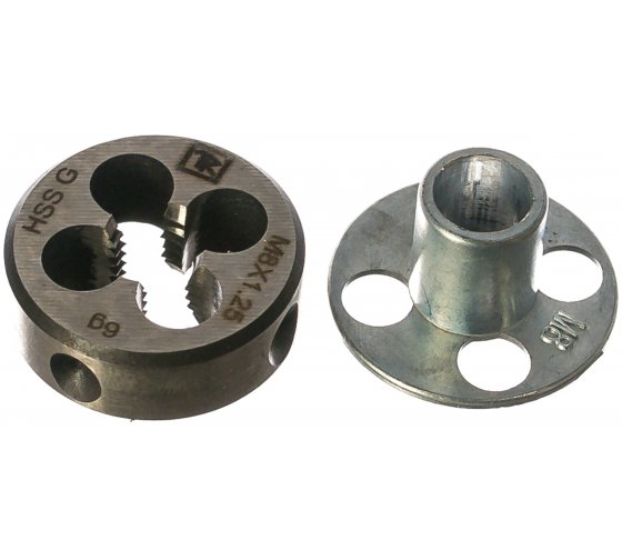 Фотография товара 'Thorvik MDG8125 Плашка D-DRIVE круглая ручная М8х1.25, HSS, Ф25х9 мм'