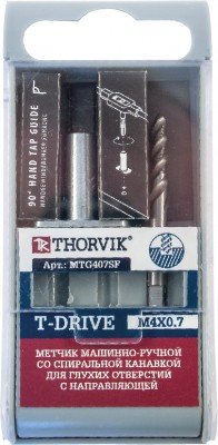 Фотография товара 'Thorvik MTG61SF Метчик машинно-ручной T-DRIVE М6х1.0, HSS-G'