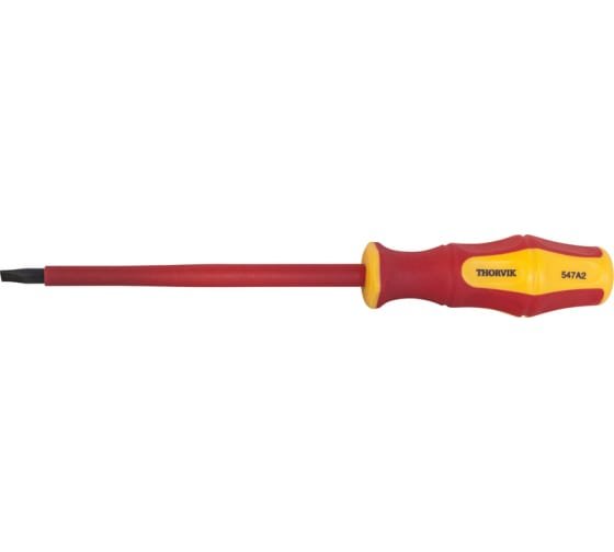 Фотография товара 'Thorvik SDLI275 Отвертка стержневая диэлектрическая VDE 1000V, SL2.5x75 мм'