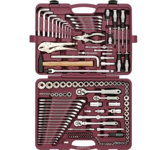 Фотография товара 'Thorvik UTS0142 Набор инструмента универсальный 1/4", 3/8" и 1/2"DR'