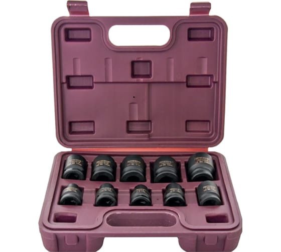 Фотография товара 'Thorvik ISS01210 Набор головок торцевых ударных 1/2"DR, 10-24 мм'